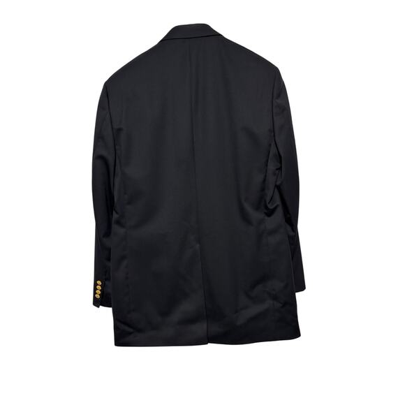 Brooks Brothers 346 Wool Navy Mens Blazer Jacket 42 Long Gold Buttons Classic - Picture 4 of 8